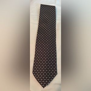 Dormeuil Paris-London Men’s Tie Navy / White / Yellow